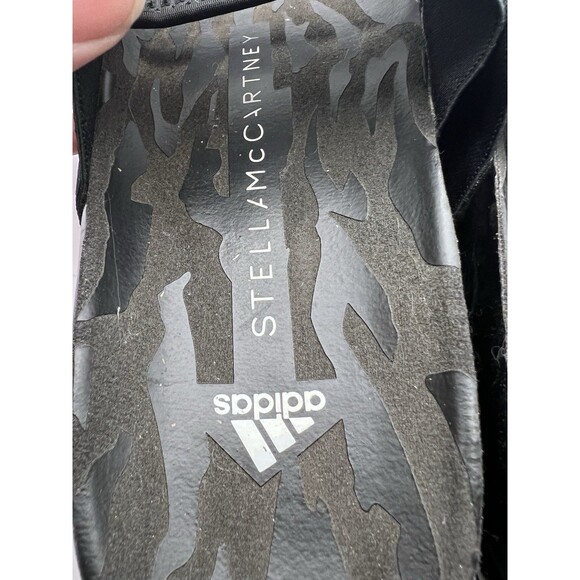 Adidas by Stella McCartney Black Stella-Lette Womens Slides Sandals Size 10 - Picture 7 of 9